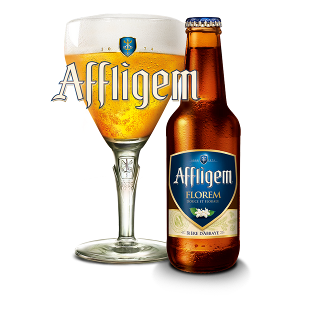 Affligem Florem fles en glas